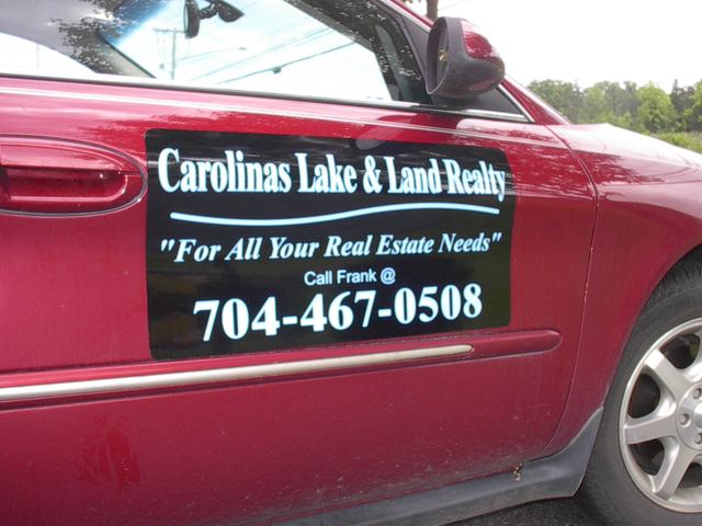 Custom Vehicle Magnets 24x12 inch pair — Purple Star Signs Concord NC
