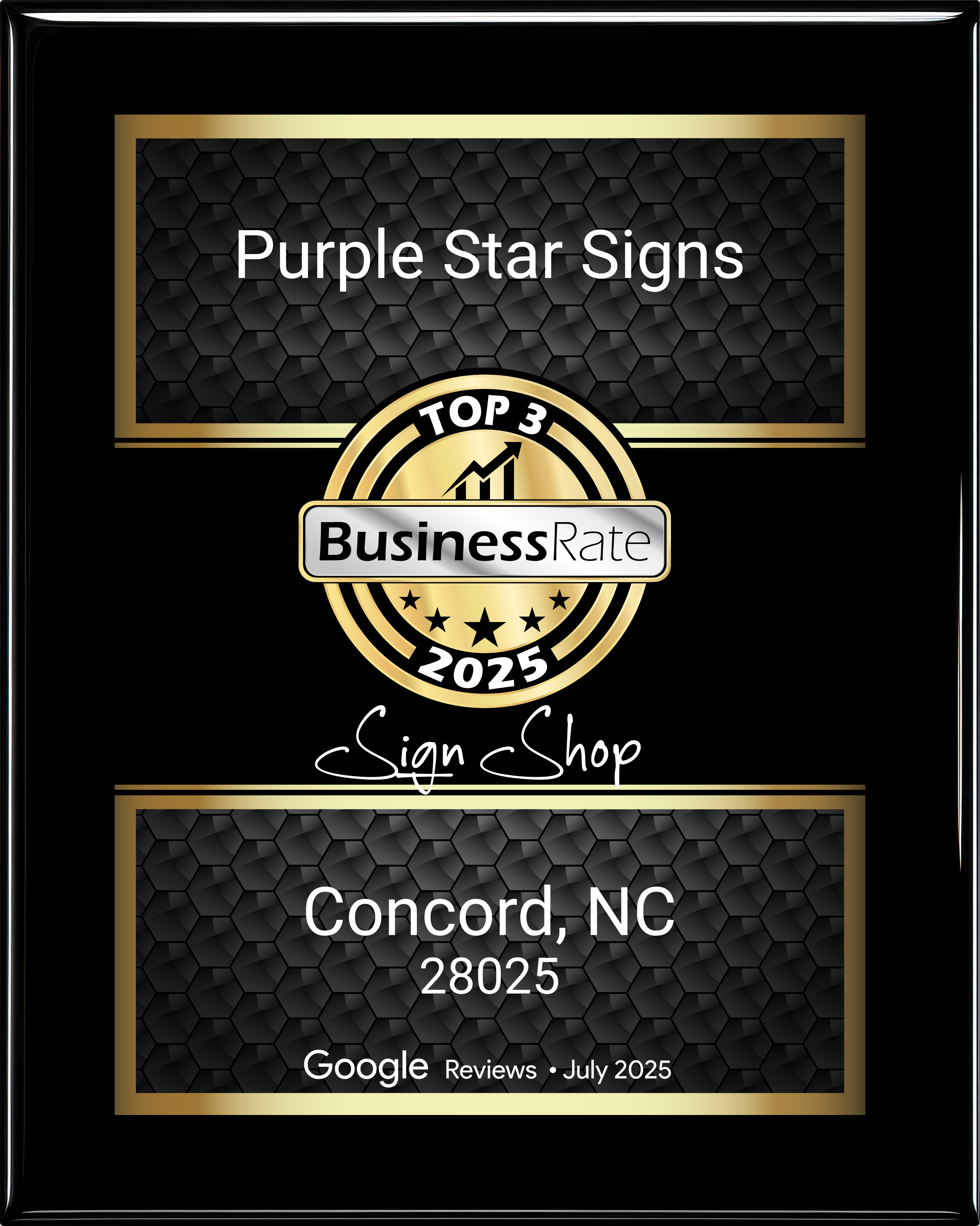 Top 3 Sign Shop Award